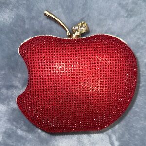 Red Apple Crystal Evening Clutch - Unbranded